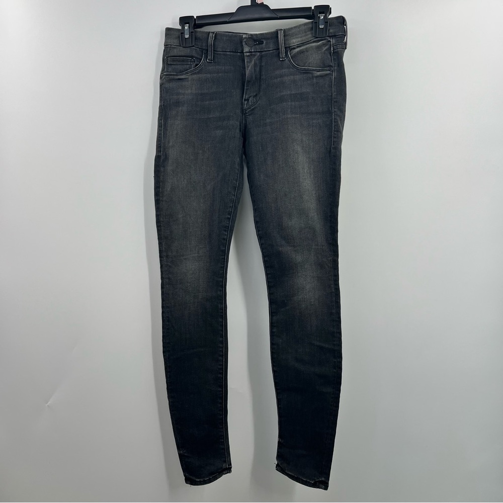 MOTHER The Looker Skinny Jeans Rebels & Lovers Gray Black Wash 27